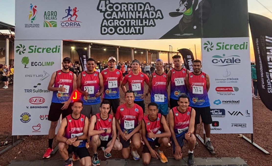 Corredores da ACORRELUZ de Mariluz participaram da 4ª Agro Trilha do Quati na cidade de Palotin...