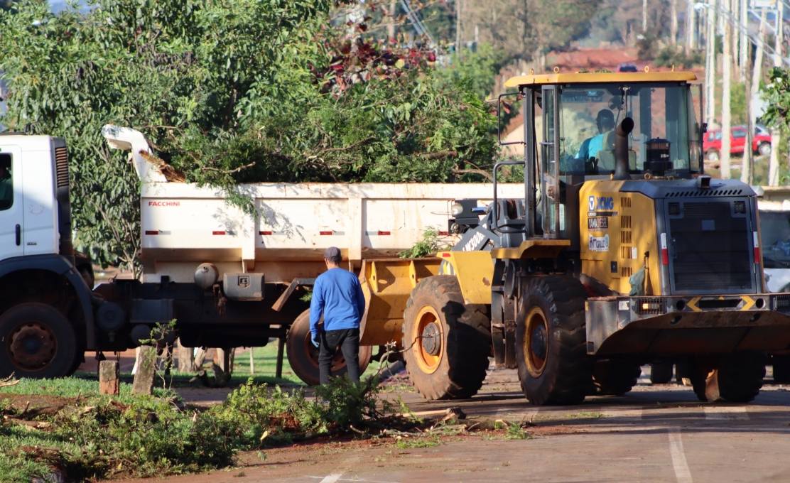 atualização sobre o vendaval em Mariluz