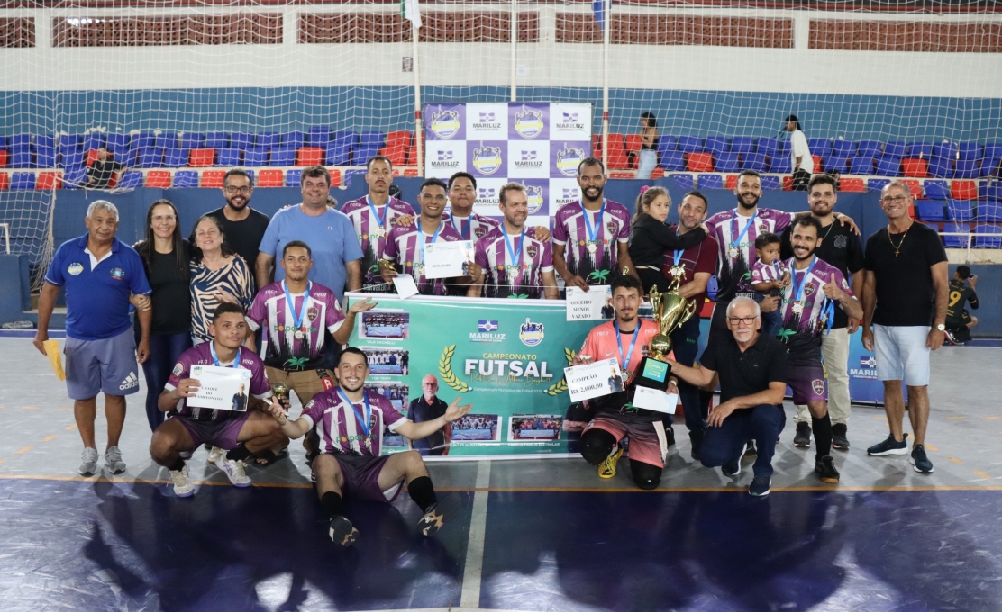 Audax se consagra campão de forma invicta do Campeonato Municipal de Futsal Prof. Luiz Albino B...
