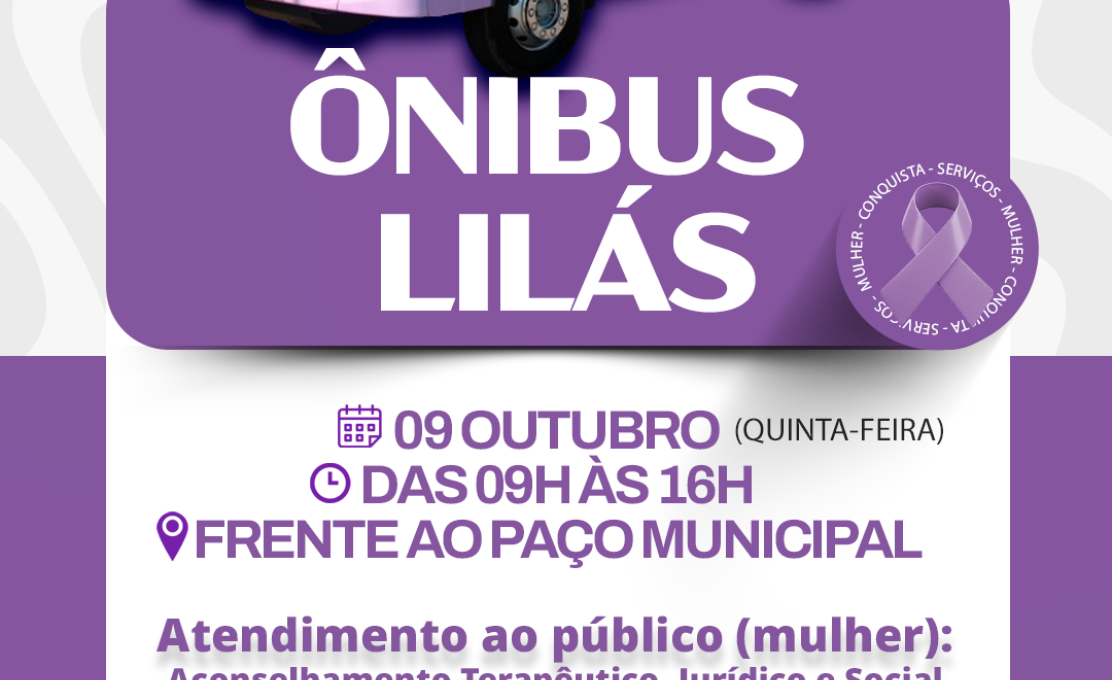  Ônibus Lilás em Mariluz – Atendimento Especial às Mulheres