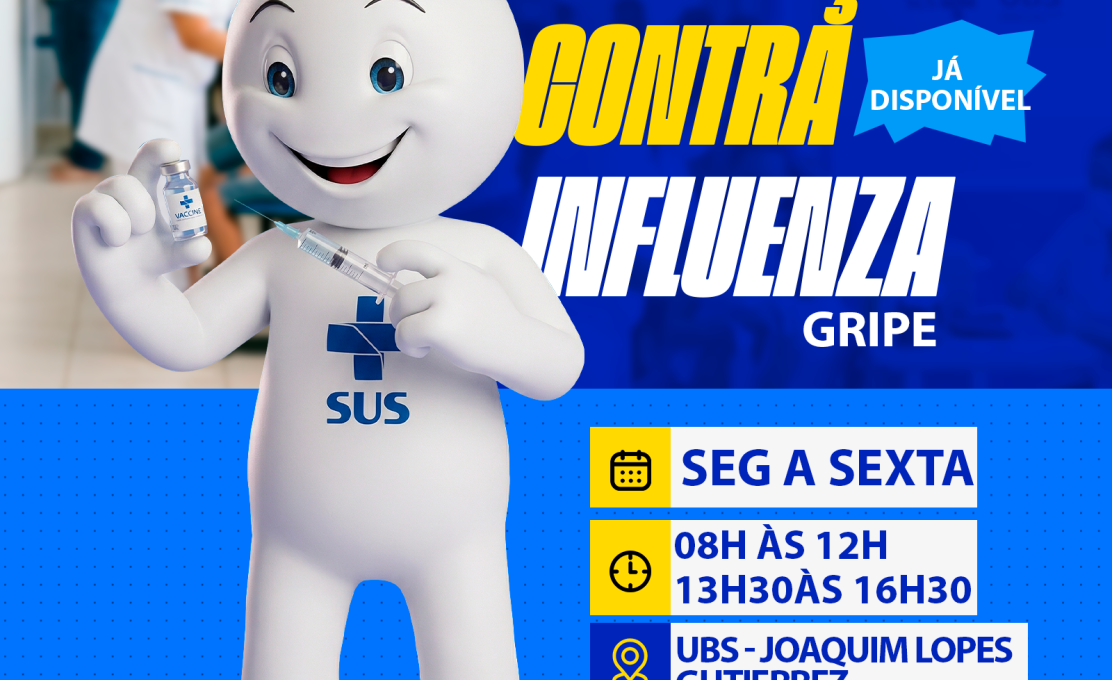 Saúde pública reforça campanha de imunização contra a gripe 