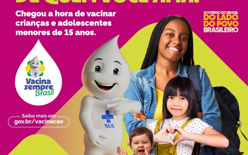 início a Campanha Nacional destinada à atualização da caderneta de vacinação