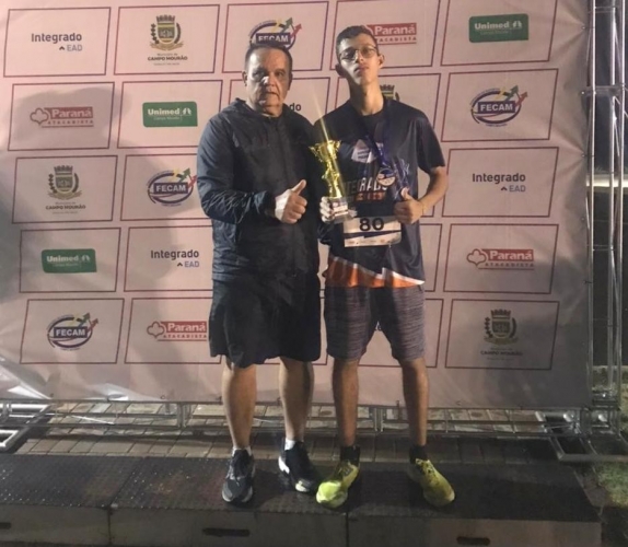 Atleta de Mariluz é Campeão em Circuito de Corrida de Rua na cidade de Campo Mourão