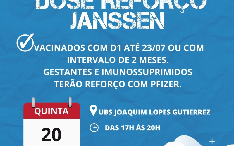 Dose de Reforço Janssen