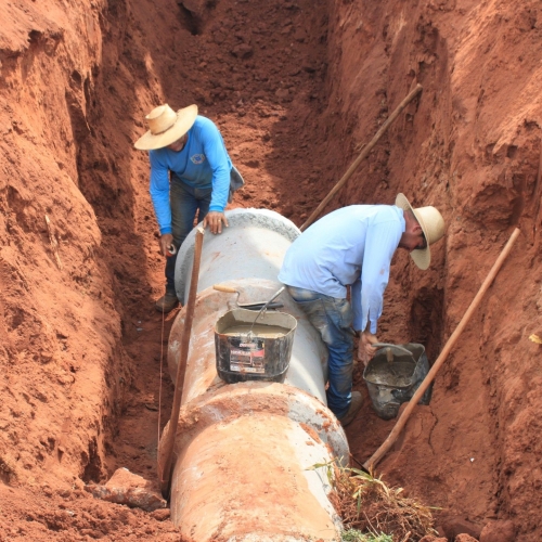 Reestruturação de galeria de drenagem de águas pluviais