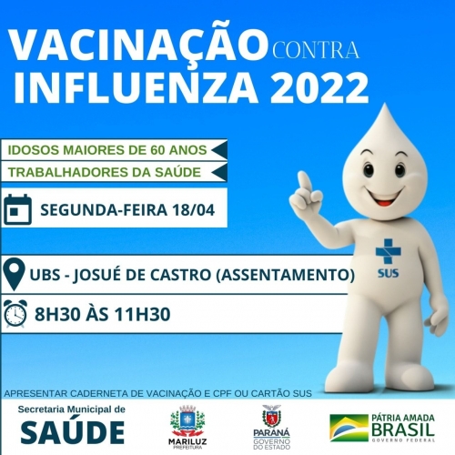 Vacinação contra a Influenza no Assentamento Nossa Senhora Aparecida