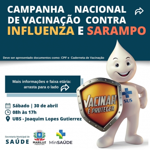 Campanha Nacional de Vacinação contra a Influenza e o Sarampo