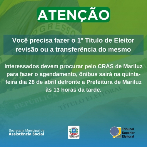 Comunicado da Justiça Eleitoral 