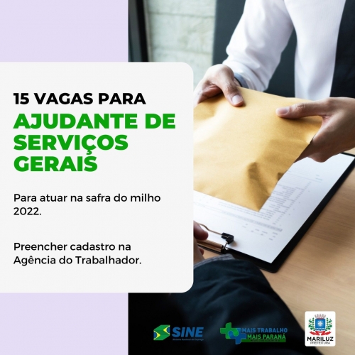 Está à procura de emprego?