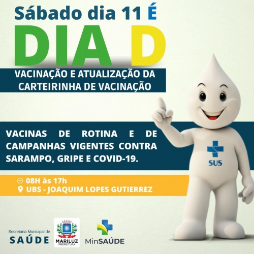 Sábado dia 11 de junho é o 