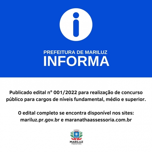 Edital de Concurso Público N° 01/2022