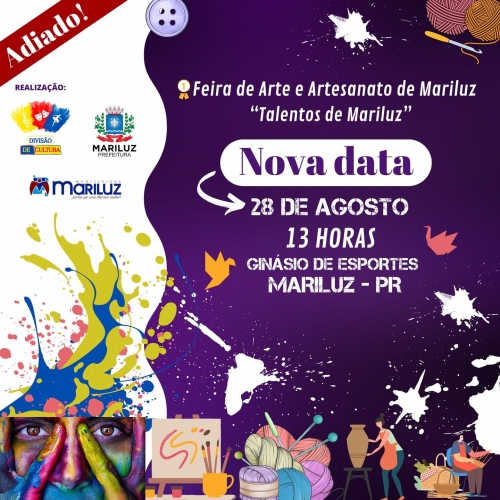 Vem ai! 1ª Feira de Artes e Artesanato de Mariluz