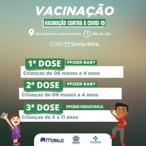 Calendário de Vacinação contra a Covid-19 