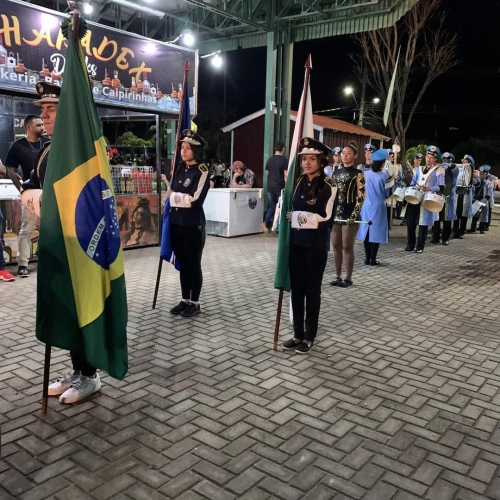 Fanfarra Municipal de Mariluz participou e abrilhantou o 1º Encontro de Bandas e Fanfarras de Maria Helena