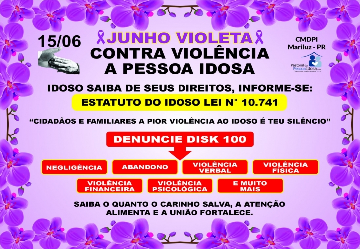 Campanha de Conscientização Contra a Violência da Pessoa Idosa 