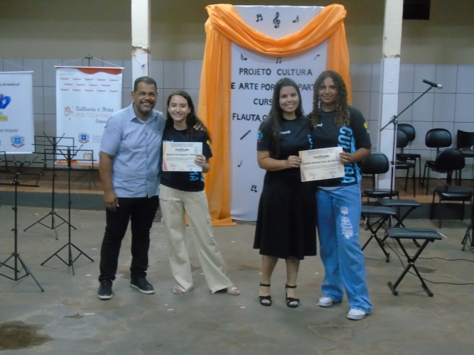 Formatura dos alunos dos cursos de Flauta e Instrumentos de Sopro, Canto e Violão