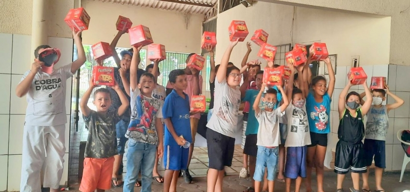 Secretaria de Assistência Social de Mariluz realizou uma confraternização com crianças do Centro de Convivência  