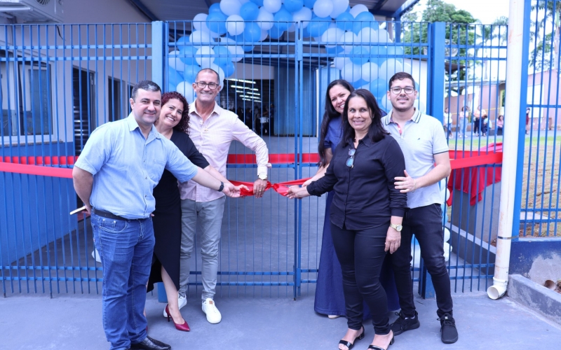 Prefeitura de Mariluz realizou a inauguração da obra de ampliação da Escola Municipal Manoel Ribas