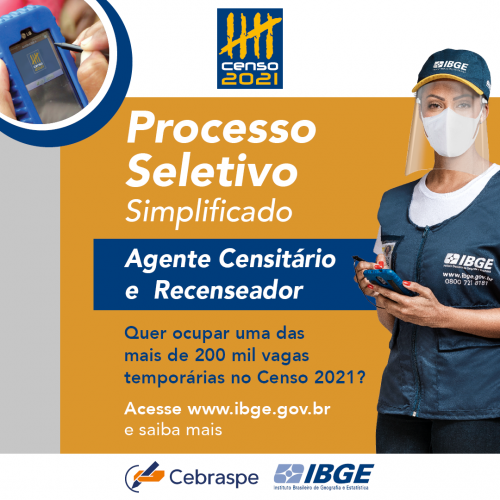 Processos seletivos do IBGE abrem quase 12 mil vagas em nosso Estado e Mariluz terá direito a vagas nesse Processo selet