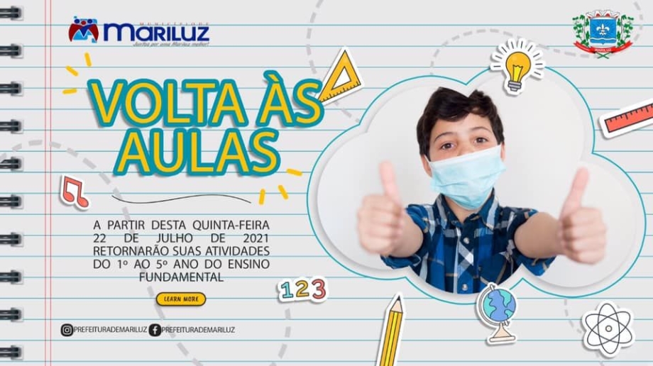 Volta as aulas na rede Municipal de Ensino 