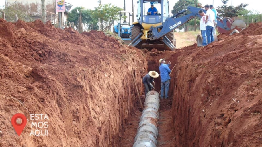 Município de Mariluz realizou a instalação de 400 metros de tubulação na rua Amapá