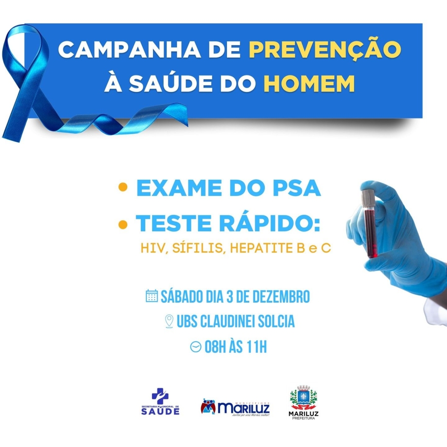 Campanha de Prevenção à Saúde do Homem