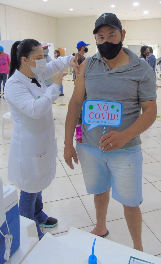 Município de Mariluz realizou na última semana uma ampla vacinação contra a Covid-19 