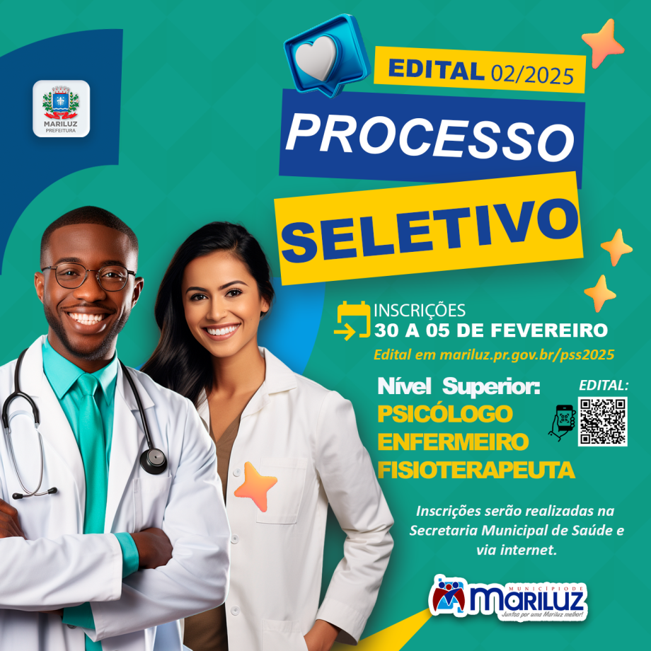 Prorrogação do Processo Seletivo Simplificado (PSS) da Secretaria Municipal de Saúde de Mariluz