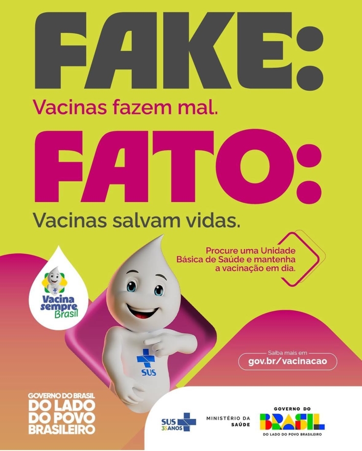 Não compartilhe fake news, espalhe proteção!