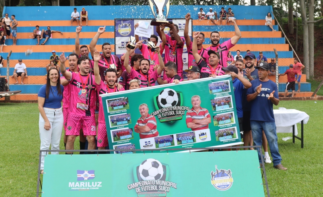 União Força Jovem se sagrou campeão do Campeonato Municipal de Futebol Suíço Claudio Henriq...