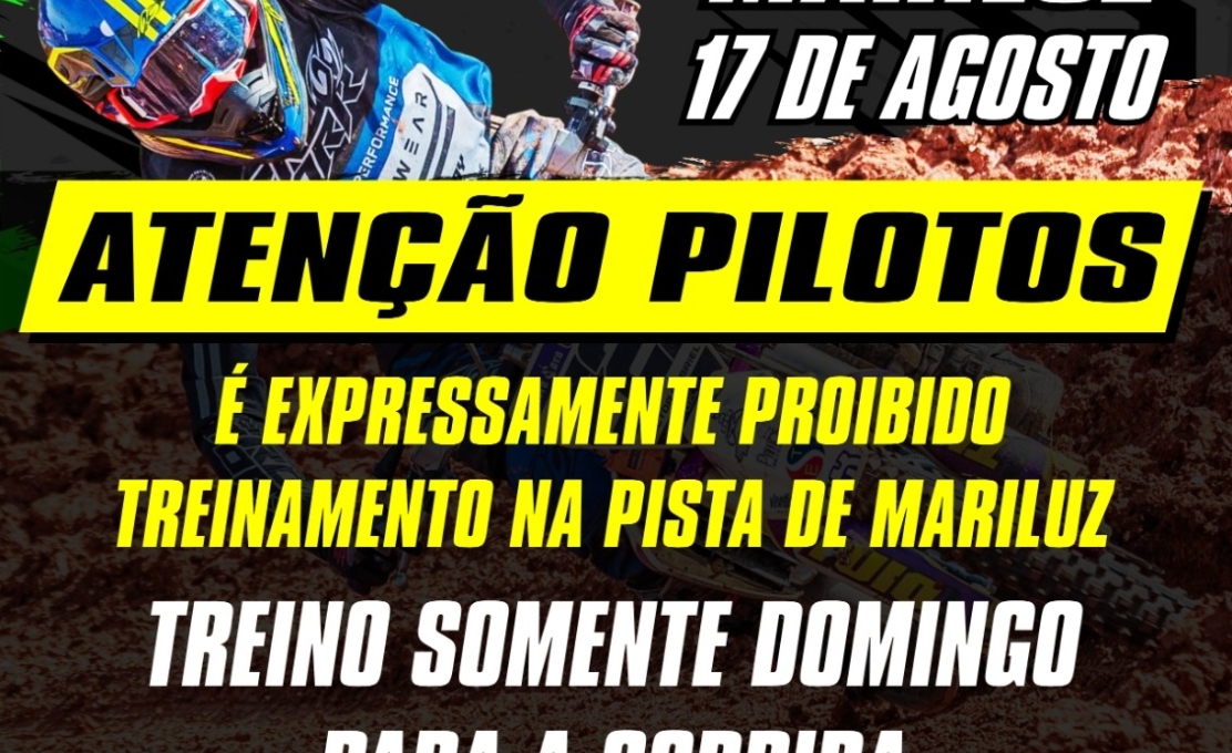 Atenção! Comunicado aos pilotos
