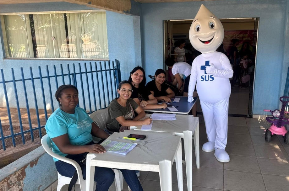 Pesagem e atualização de vacinas foram realizadas na UBS Joaquim Lopes Gutierrez no último sábado, 15 de março